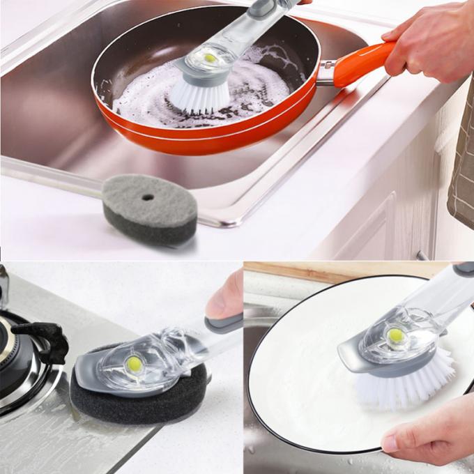 Einem doppelten Zweck dienende Art Reinigungsbürste, Küchen-Topf-Reiniger-Werkzeug, Wäscher-Teller-Schüssel-Reinigungs-Schwamm-Küchen-Teller-Reinigungs-Bürsten-Topf-Bürste