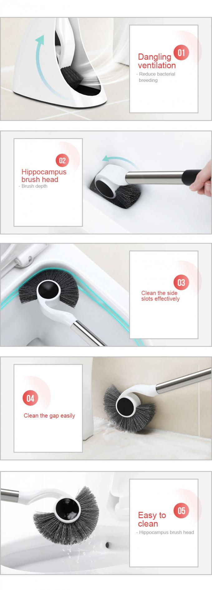 Badezimmer-Toilettenbürste der starken Entgiftung einfache saubere moderne