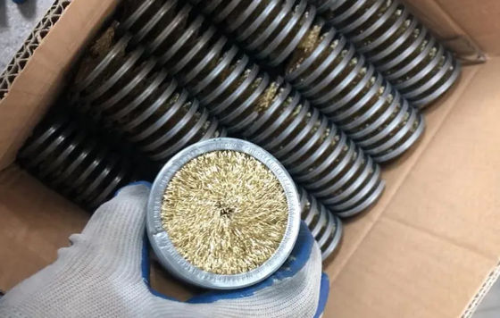 Spiral Brass Coated Steel Wire Brush Cylinder Spiral Wound Cleaning Inside Coil Brush