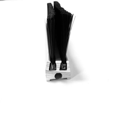 SUS304 Double Rows 20mm External Aluminium Front Door Seal Brush