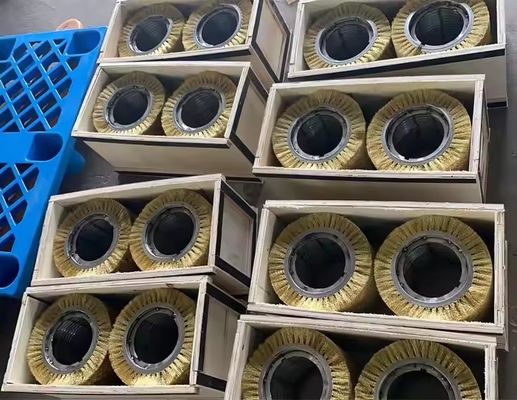 Double Stainless Steel Belt Spiral Roller Brush With Or Without Shaft