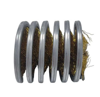Spiral Brass Coated Steel Wire Brush Cylinder Spiral Wound Cleaning Inside Coil Brush