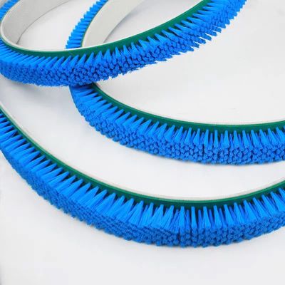 Customizable Industrial Endless Transmission Belt Nylon Steel Cleaning Polishing Roller Brush Nylon Bristle PP Material
