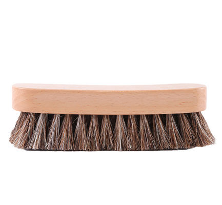Wooden Horsehair Shine Shoes Polish Brushes Leather Shoes Boots Care Clean Daubers Applicators Suede Cleaner Brush