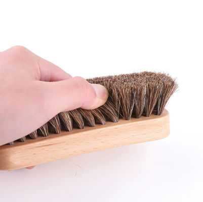 Wooden Horsehair Shine Shoes Polish Brushes Leather Shoes Boots Care Clean Daubers Applicators Suede Cleaner Brush