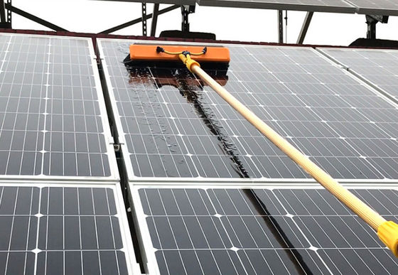 Photovoltaic Quick Plug 12M Aluminum Pole Solar Panel Cleaning Brush