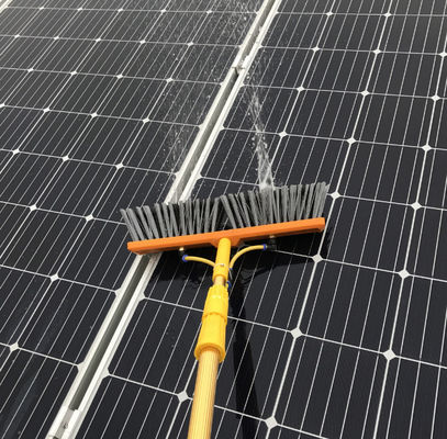 Photovoltaic Quick Plug 12M Aluminum Pole Solar Panel Cleaning Brush